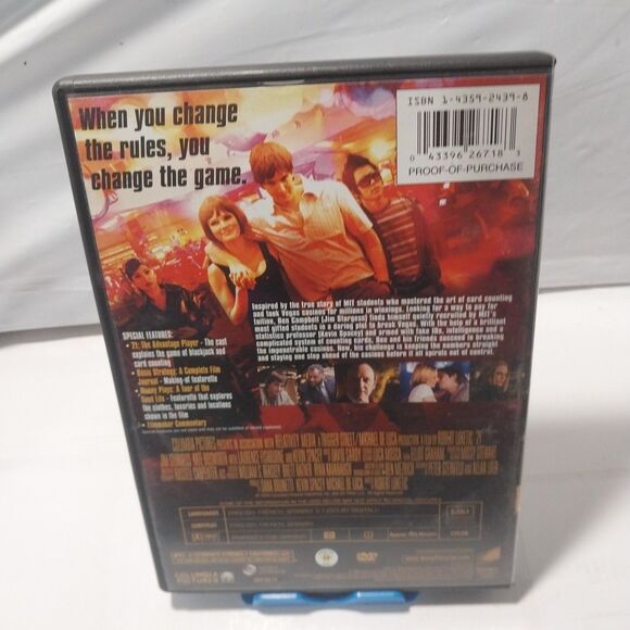 21 Single-Disc Edition On DVD With Jim Sturgess Drama Movie Very Good - Picture 2 of 3